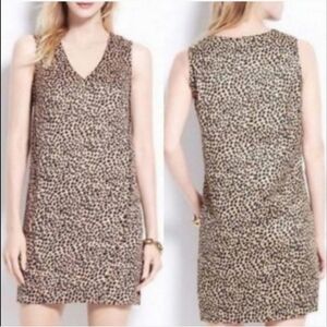 Ann Taylor Leopard Sleeveless Shift Dress Size XS NWT